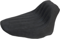 Thumbnail for SADDLEMEN Knuckle Solo Seat - Ribbed - Black - FLSTC 806-15-0023