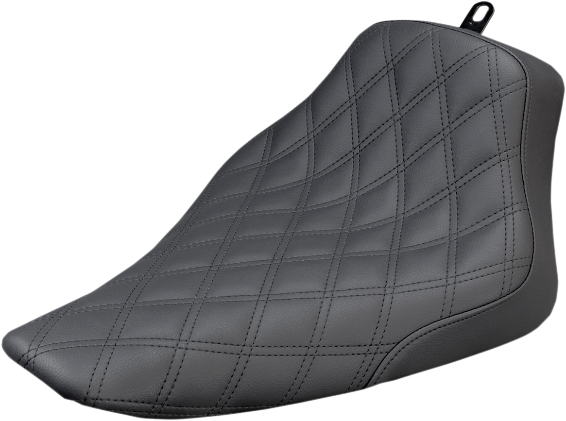 SADDLEMEN Renegade Solo Seat - Lattice Stitched - Black - FLS 812-26-002LS