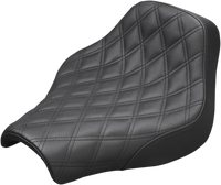Thumbnail for SADDLEMEN Renegade Solo Seat - Lattice Stitched - Black 818-30-002LS