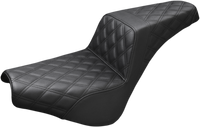Thumbnail for SADDLEMEN Step-Up Seat - Full Lattice Stitch - Black 818-30-175