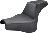 Thumbnail for SADDLEMEN Step-Up Seat - Rear Lattice Stitch - Black - FXFB 818-28-173