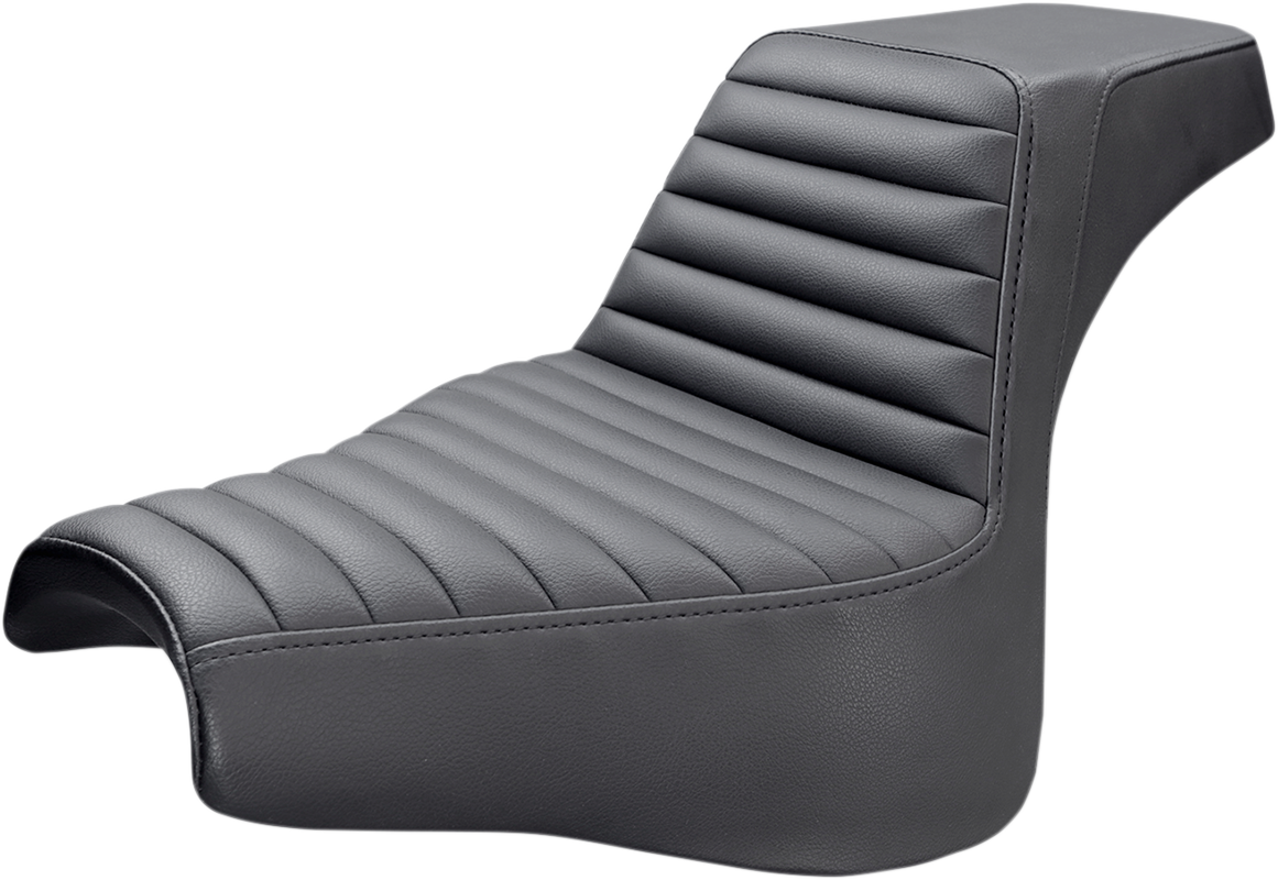 SADDLEMEN Step-Up Seat - Front Tuck-n-Roll - Black 818-28-171
