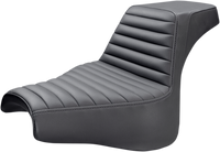 Thumbnail for SADDLEMEN Step-Up Seat - Front Tuck-n-Roll - Black 818-28-171