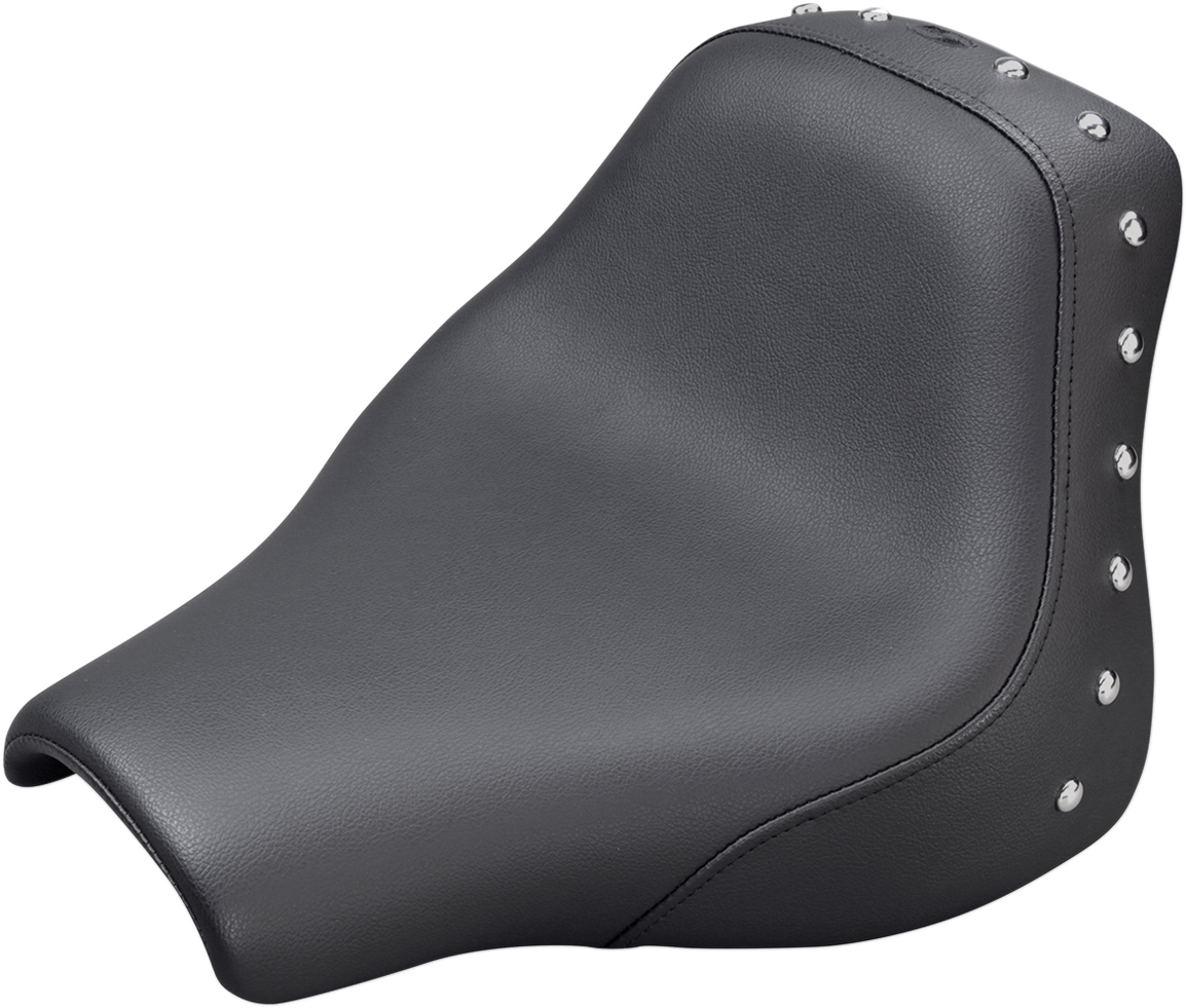 SADDLEMEN Seat - Renegade* Solo - Black - Studded 818-28-001
