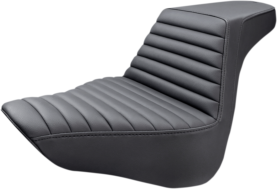 SADDLEMEN Step-Up Seat - Front Tuck-n-Roll - Black - FL/FX '18-'23 818-27-171