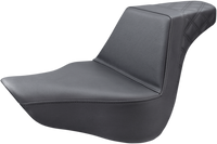 Thumbnail for SADDLEMEN Step-Up Seat - Rear Lattice Stitch - Black - FL/FX '18-'23 818-27-173