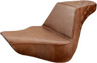 Thumbnail for SADDLEMEN Step-Up Seat - Rear Lattice Stitch - Brown - FL/FX '18-'23 818-27-173BR