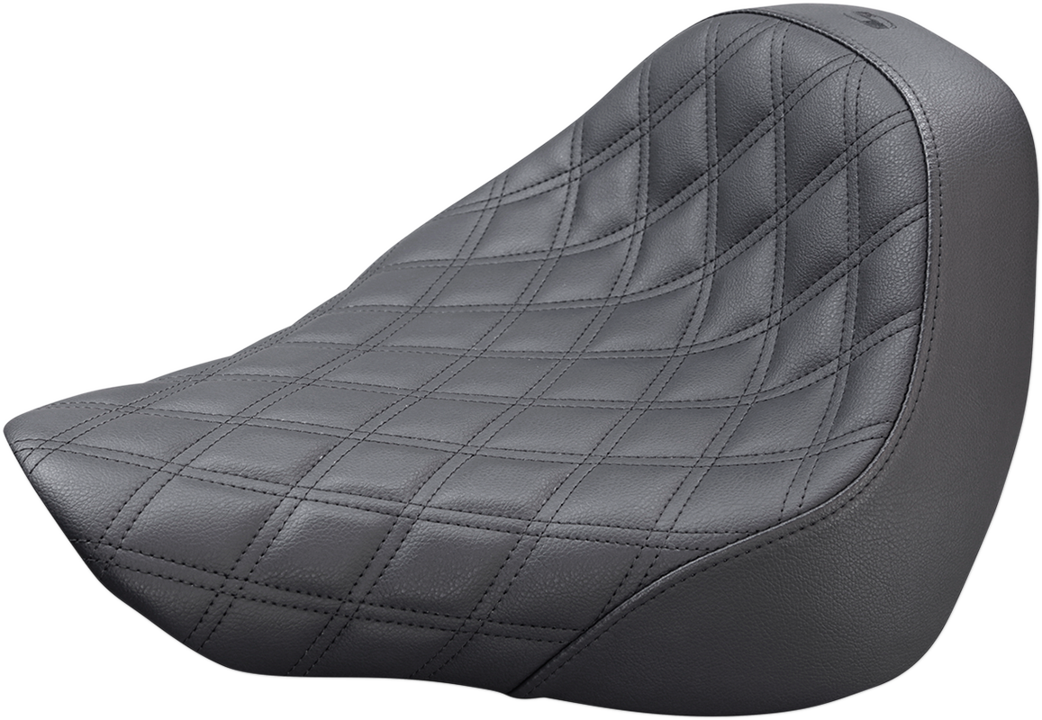 SADDLEMEN Renegade Solo Seat - Lattice Stitched - Black - FL/FX '18-'23 818-27-002LS