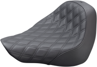 Thumbnail for SADDLEMEN Renegade Solo Seat - Lattice Stitched - Black - FL/FX '18-'23 818-27-002LS