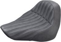 Thumbnail for SADDLEMEN Knuckle Solo Seat - Ribbed - Black - FL/FX '18-'23 818-27-0023