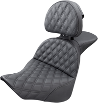 Thumbnail for SADDLEMEN Explorer Seat - Lattice Stitched - Backrest - FL/FX '18-'23 818-27-030LS