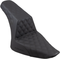 Thumbnail for SADDLEMEN Step-Up Seat - Full Lattice Stitch - Black - FLS 812-26-175