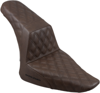 Thumbnail for SADDLEMEN Step-Up Seat - Full Lattice Stitch - Brown - FLS 812-26-175BR
