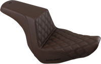 Thumbnail for SADDLEMEN Step-Up Seat - Front Lattice Stitch - Brown 818-29-172BR