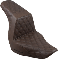 Thumbnail for SADDLEMEN Step-Up Seat - Full Lattice Stitch - Brown 818-29-175BR