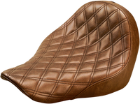 Thumbnail for SADDLEMEN Renegade Solo Seat - Lattice Stitched - Brown 818-29-002BLS