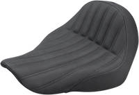 Thumbnail for SADDLEMEN Knuckle Solo Seat - Ribbed - Black 818-29-0023
