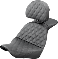 Thumbnail for SADDLEMEN Explorer Seat - Lattice Stitched - Backrest 818-29-030LS