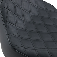Thumbnail for SADDLEMEN Renegade Solo Seat - Lattice Stitched - Black - FLST 818-33-002LS