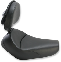 Thumbnail for SADDLEMEN Heels Down Solo Seat - With Backrest - Studded - Black 807-11-0031