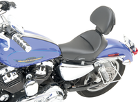 Thumbnail for SADDLEMEN Heels Down Solo Seat - With Backrest - Plain - Black 807-11-0041