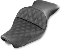 Thumbnail for SADDLEMEN Explorer Seat - Lattice Stitched - XL with 4.5 Gallon Tanks 807-03-029LS