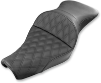 Thumbnail for SADDLEMEN Explorer Seat - Lattice Stitched - XL with 3.3 Gallon Tanks 807-11-029LS