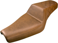 Thumbnail for SADDLEMEN Step-Up Seat - Rear Lattice Stitch - Brown - XL 807-11-173BR