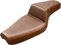 Thumbnail for SADDLEMEN Step-Up Seat - Rear Lattice Stitch - Brown - XL 807-03-173BR