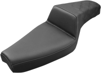 Thumbnail for SADDLEMEN Step-Up Seat - Rear Lattice Stitch - Black - XL 879-03-173