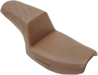 Thumbnail for SADDLEMEN Step-Up Seat - Rear Lattice Stitch - Brown - FXR 882-09-173BR