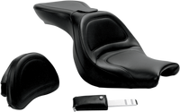 Thumbnail for SADDLEMEN Seat - Explorer* - with Backrest - Stitched - Black - V750 Aero H04-13-030