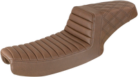 Thumbnail for SADDLEMEN Step-Up Seat - Rear Lattice Stitch - Brown 891-04-173BR