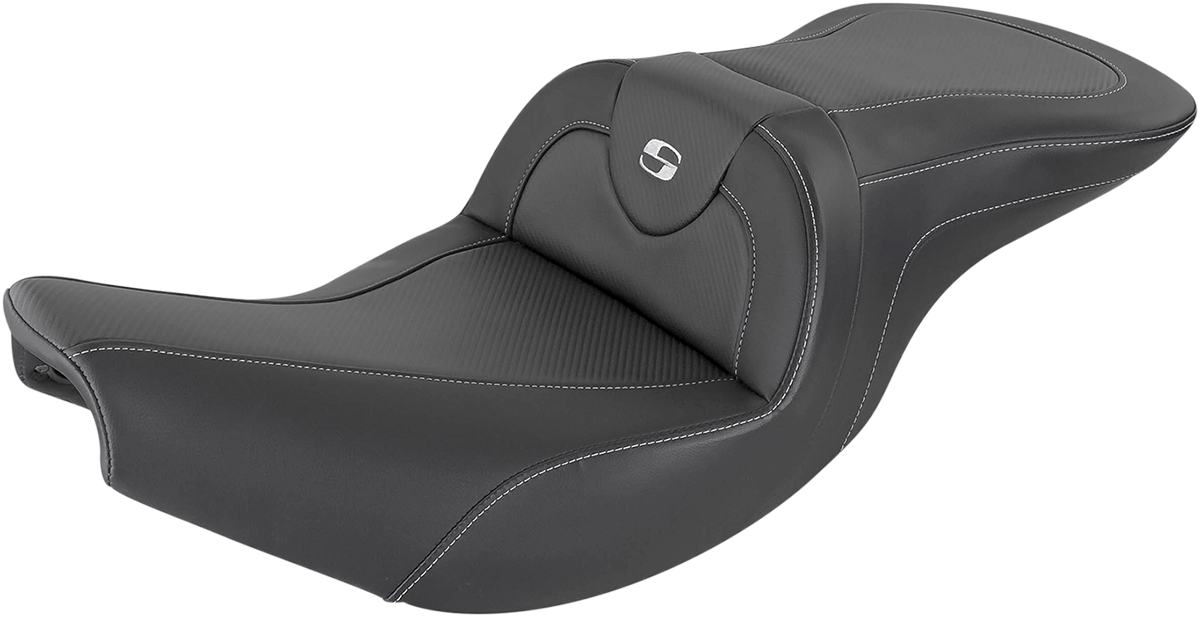 SADDLEMEN Roadsofa* Seat - Carbon Fiber - Without Backrest - Black - Indian I14-07-185