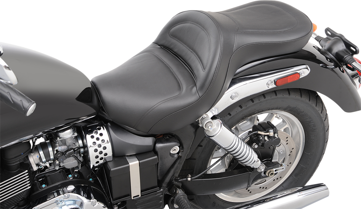 SADDLEMEN Seat - Explorer* - without Backrest - Stitched - Black - America T06-09-0291