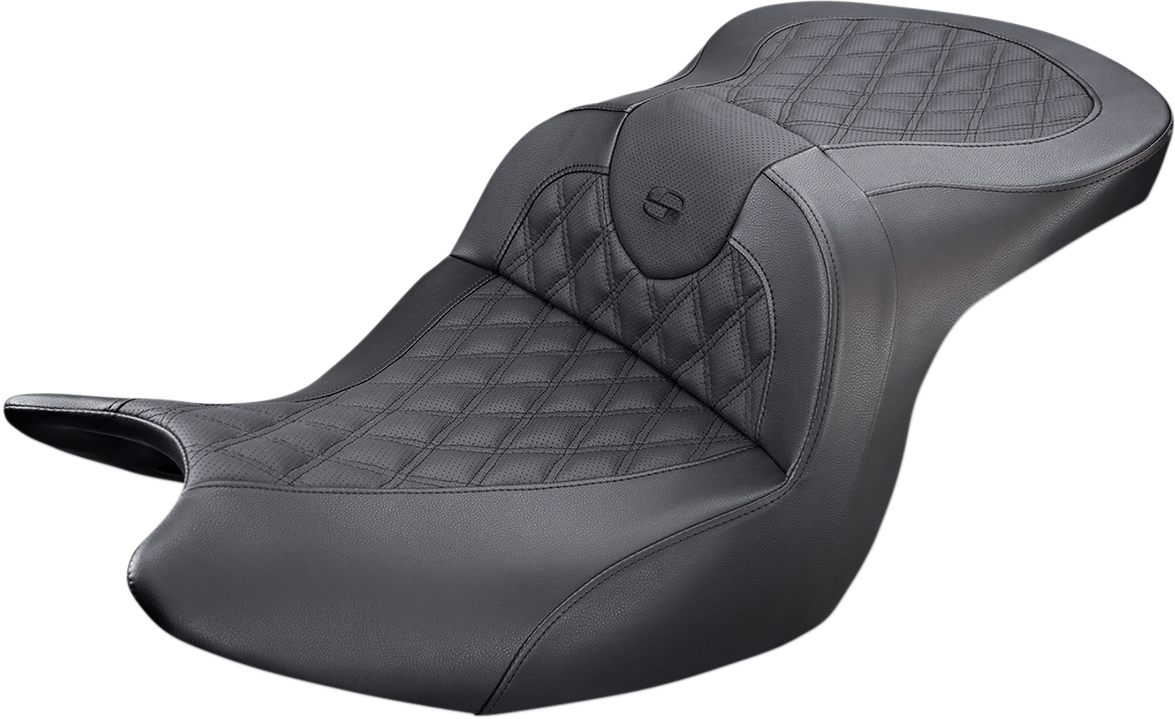 SADDLEMEN Seat - Roadsofa* - Without Backrest - Full Lattice Stitch - Black H18-07-182