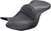 Thumbnail for SADDLEMEN Seat - Roadsofa* - Without Backrest - Full Lattice Stitch - Black H18-07-182