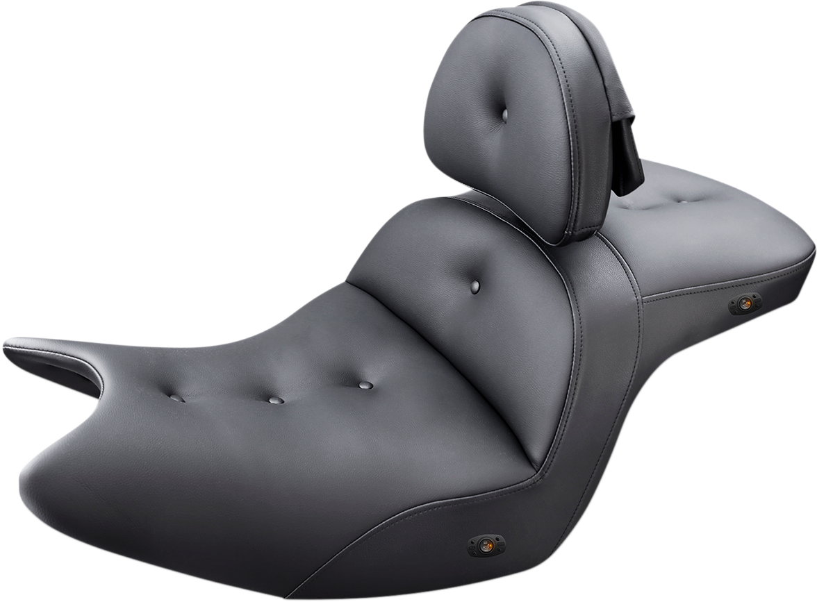 SADDLEMEN Seat - Roadsofa* - With Backrest - Pillow Top - Black - Heated H18-07-181BRHCT