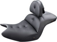 Thumbnail for SADDLEMEN Seat - Roadsofa* - With Backrest - Pillow Top - Black - Heated H18-07-181BRHCT