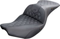 Thumbnail for SADDLEMEN Roadsofa* Seat - Full Lattice Stitch - Heated - Black - Indian I14-07-182HCT