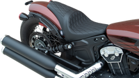Thumbnail for DRAG SPECIALTIES 3/4 Solo Seat - Black - Diamond Stitch - '18-'22 Scout Bobber 0810-2255