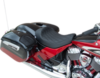 Thumbnail for DRAG SPECIALTIES Solo Seat - Double Diamond - Black Stitching - Indian '14-22 0810-2267