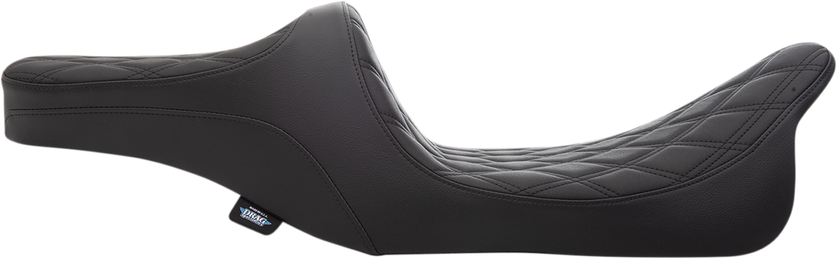 DRAG SPECIALTIES Predator III 2-Up Seat - Double Diamond - Black Thread - FL '99-'07 0801-1308