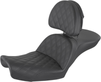 Thumbnail for SADDLEMEN Explorer Seat - Lattice Stitched - Backrest 896-04-030LS