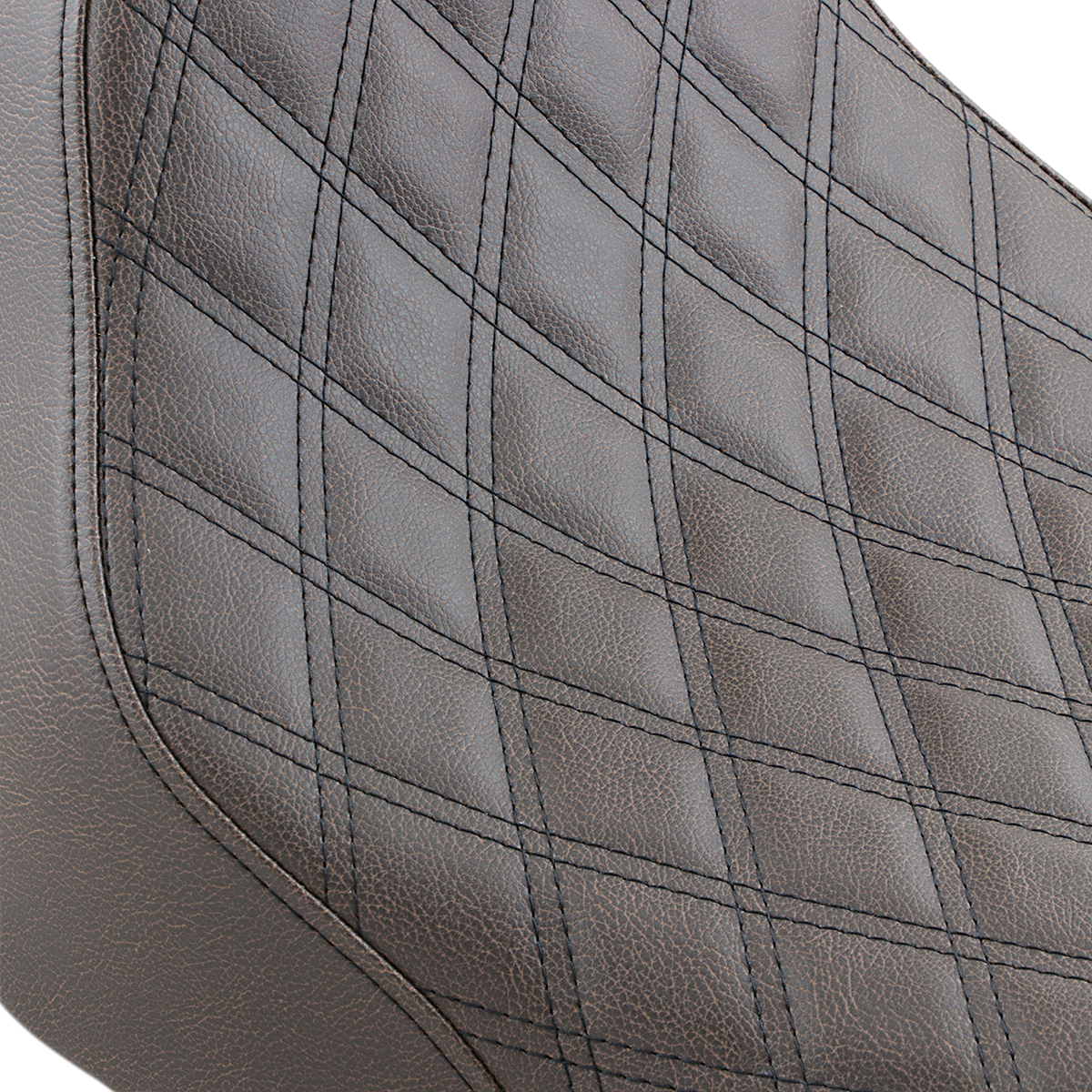 SADDLEMEN Renegade Solo Seat - Lattice Stitched - Brown - FLST 818-33-002BLS