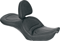 Thumbnail for SADDLEMEN Seat - Explorer* - With Backrest - Stitched - Black - FXDWG 83G52JS