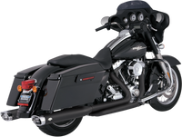 Thumbnail for VANCE & HINES Dual Headpipes for '09-'16 FL - Black 46752