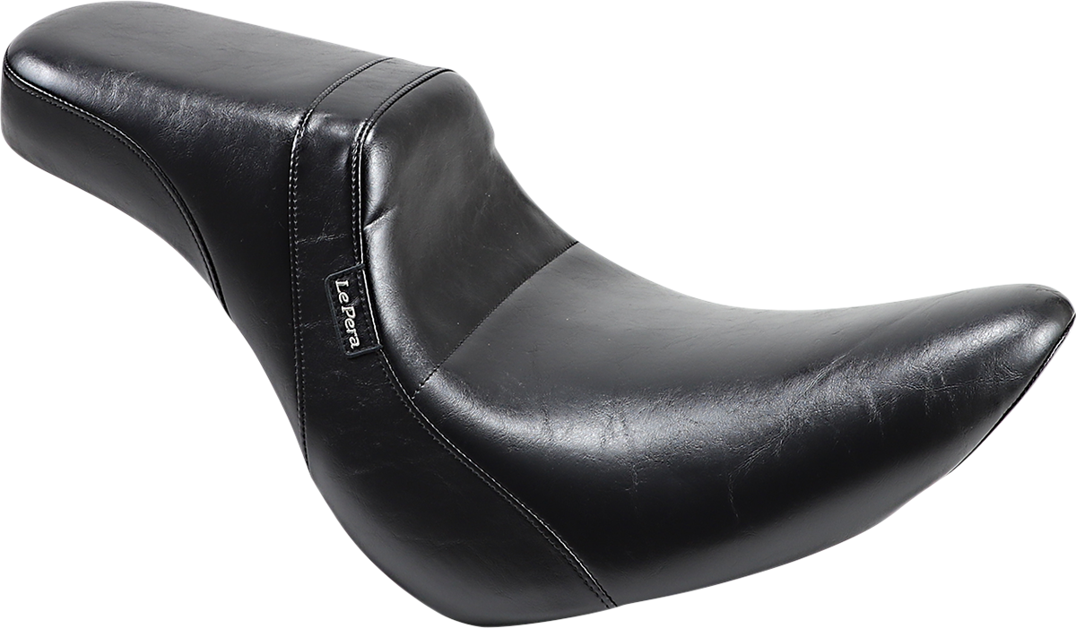 LE PERA Daytona 2-Up Seat - Without Backrest - Smooth - Black - FLFB '18-'23 LYO-543S
