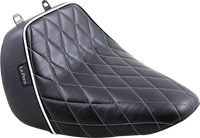 Thumbnail for LE PERA Bare Bones Solo Seat - Diamond Stitch w/ White Stitching/Piping - Black - FLFB '18-'23 LYO-007DMWTP