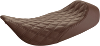 Thumbnail for SADDLEMEN Renegade Solo Seat - Lattice Stitched - Brown 897-06-002BLS